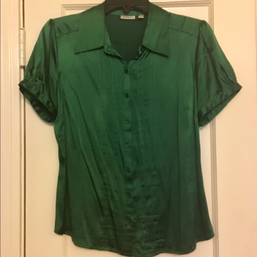 🐸 3/$30 Silk Semantiks Blouse